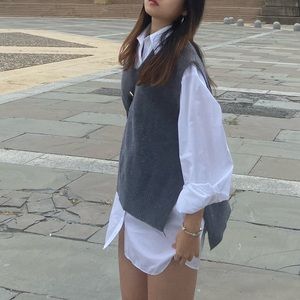 ZARA White Oversize Blouse